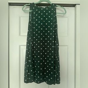 Old Navy Green and White Mini Dress for Cocktail Events
